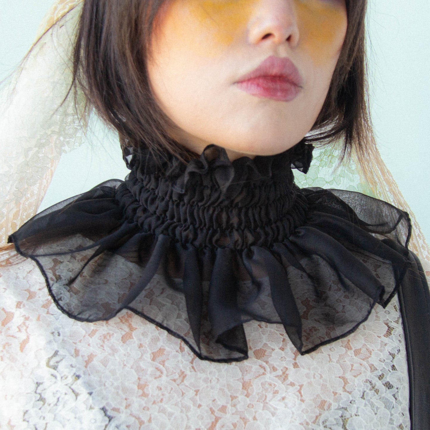 Mini Clown Collar in Black Onyx