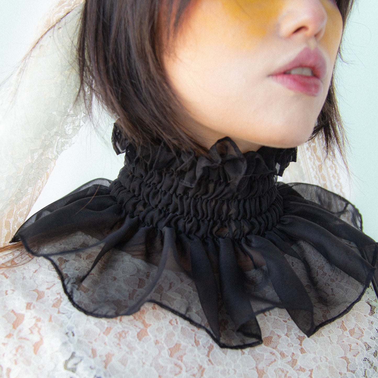 Mini Clown Collar in Black Onyx