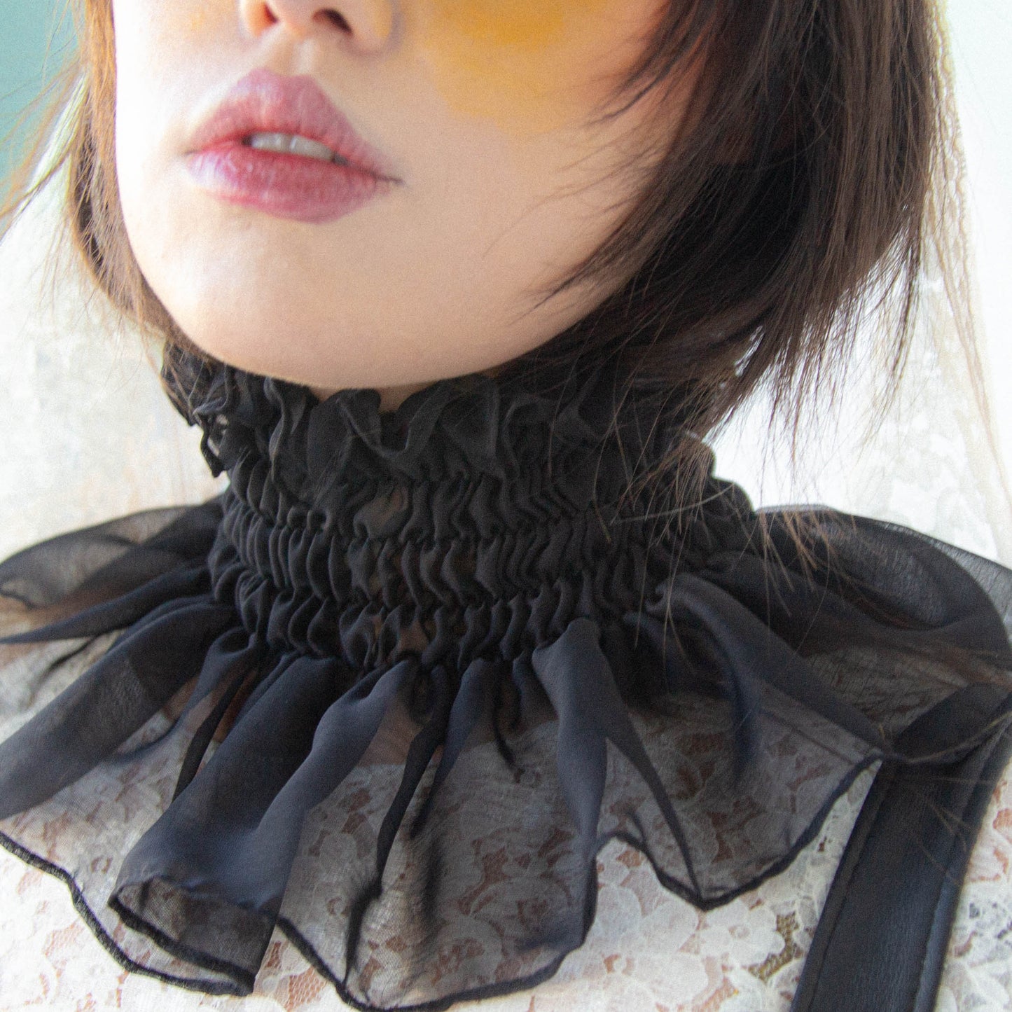 Mini Clown Collar in Black Onyx